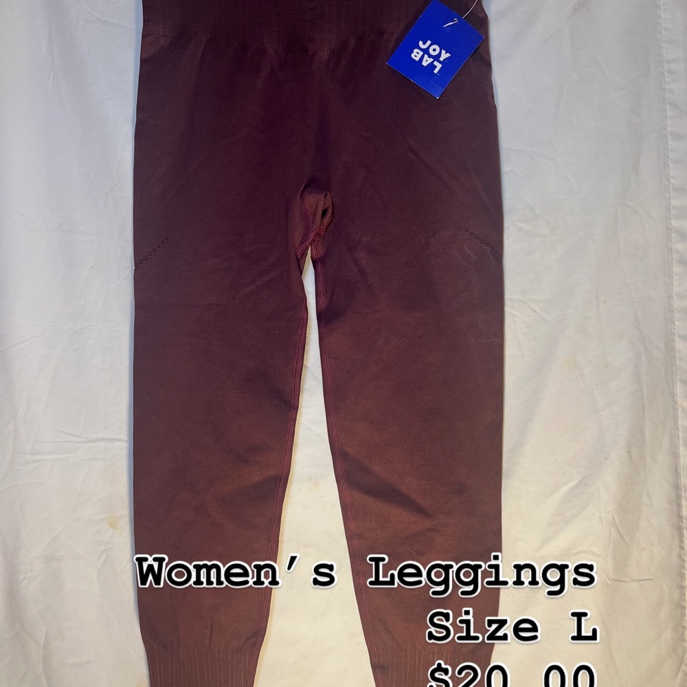 Brown Women's Leggings - Size L